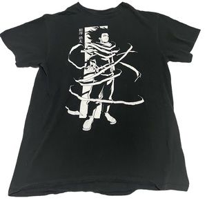 Hot Topic Black and White Anime Graphic Tee